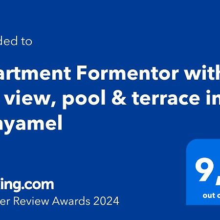 Apartment 4B Formentor Sea View & Pool In Canamel Canyamel  Kültér fotó